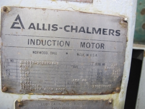MOTOR, ELECTRIC TYPE, 400 HORSEPOWER, 4160VAC, 3 PHASE ELEC RATING, 900 RPM, 588 FRAME. FOR ORIGINAL SWC PUMP MOTORS AT SONGS.FOR NEW REPLACEMENTS USE MAT CODE 026-39581 - 0.4KW, 480V SPACE HEATER (W-50) LOADING & HANDLING FEE $500-